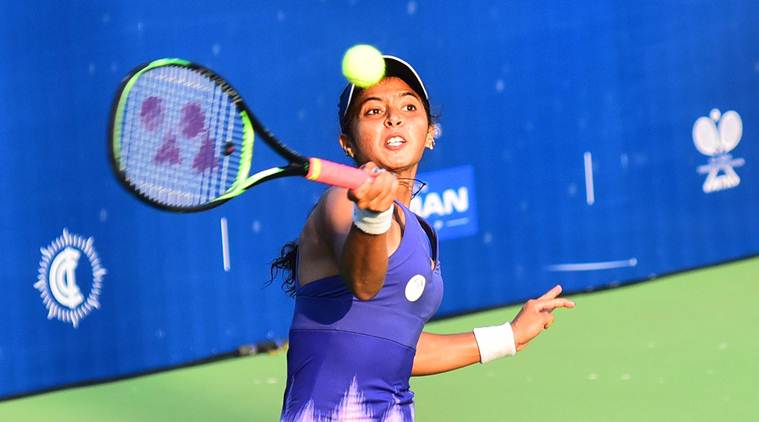 Play suspended during the second round match of Ankita Raina at ITF W100 event in Landisville