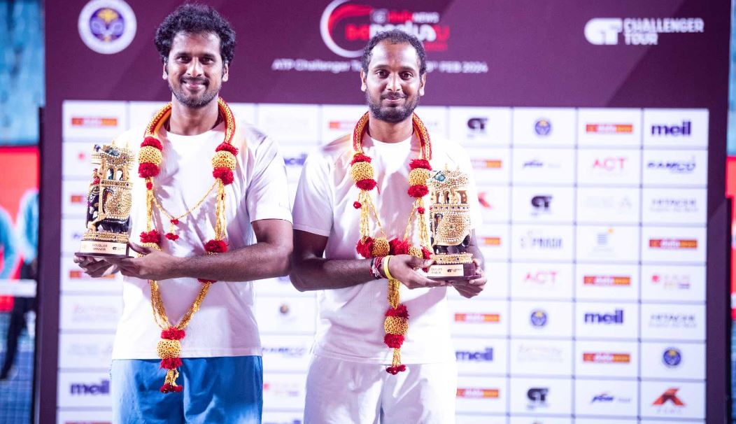 Ramkumar Ramanathan and Saketh Myneni Clinch Back-to-Back Doubles Titles in ATP Challenger Circuit