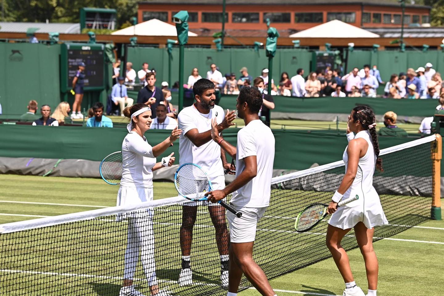 Sania Mirza-Rohan Bopanna clinch Historic win in All-Indian Wimbledon clash