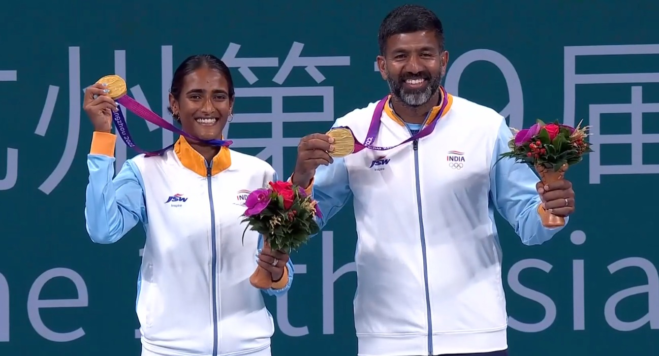 India Strikes Gold in Mixed Doubles Tennis at Asian Games 2023