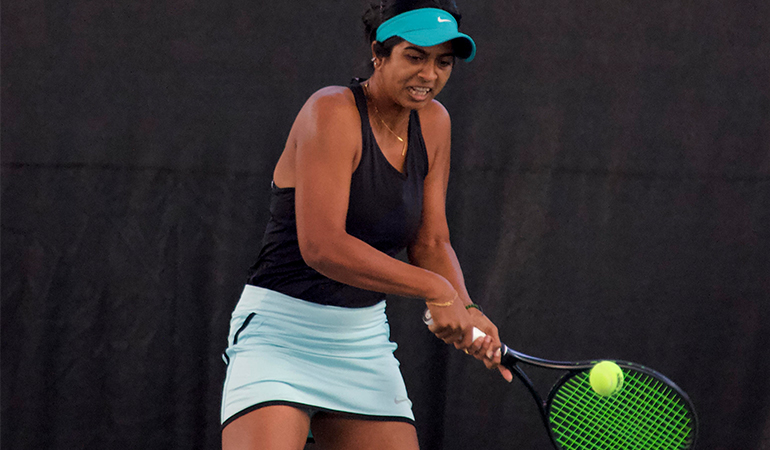 Sharmada makes a solid comeback, ousts seventh seed at AITA Women’s C’ship