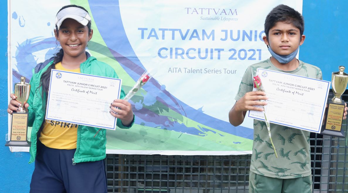 Yashas, Aahida emerge champions at KSLTA AITA TS-3
