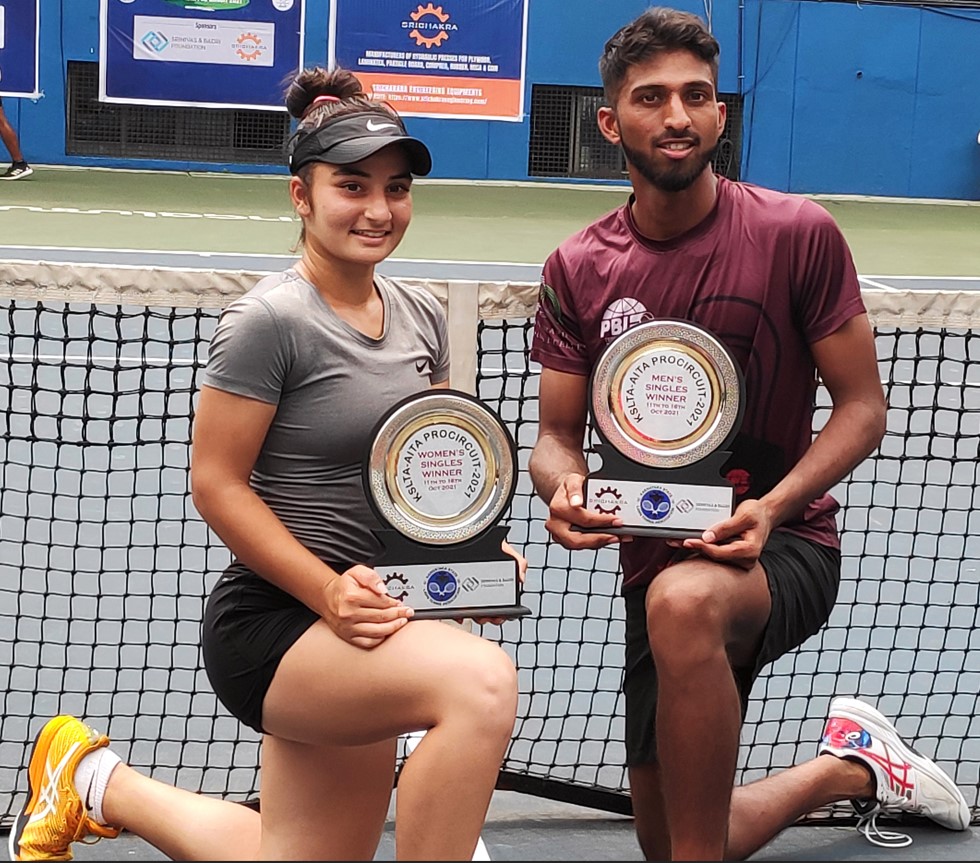 Rishi, Vanshita capture titles in style at KSLTA-AITA Pro Circuit 2021