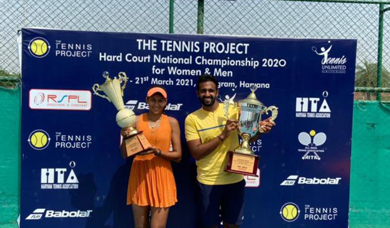 Kadhe, Rashmikaa become national champions