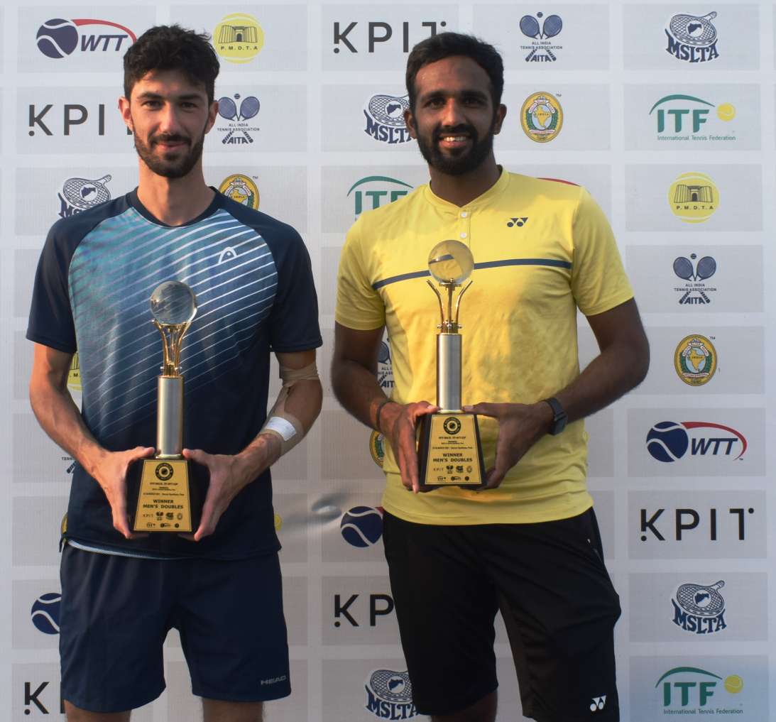 Kadhe-Castelnuovo win doubles title at $15000 KPIT–MSLTA ITF WTT Cup Men’s tennis championships