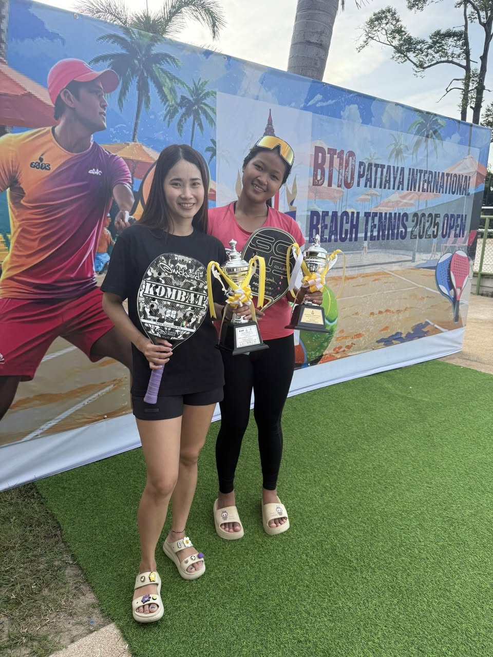 "อรปรีย์ญา-นิการัตน์"แชมป์หญิงคู่เทนนิสชายหาดBT10 ที่พัทยา