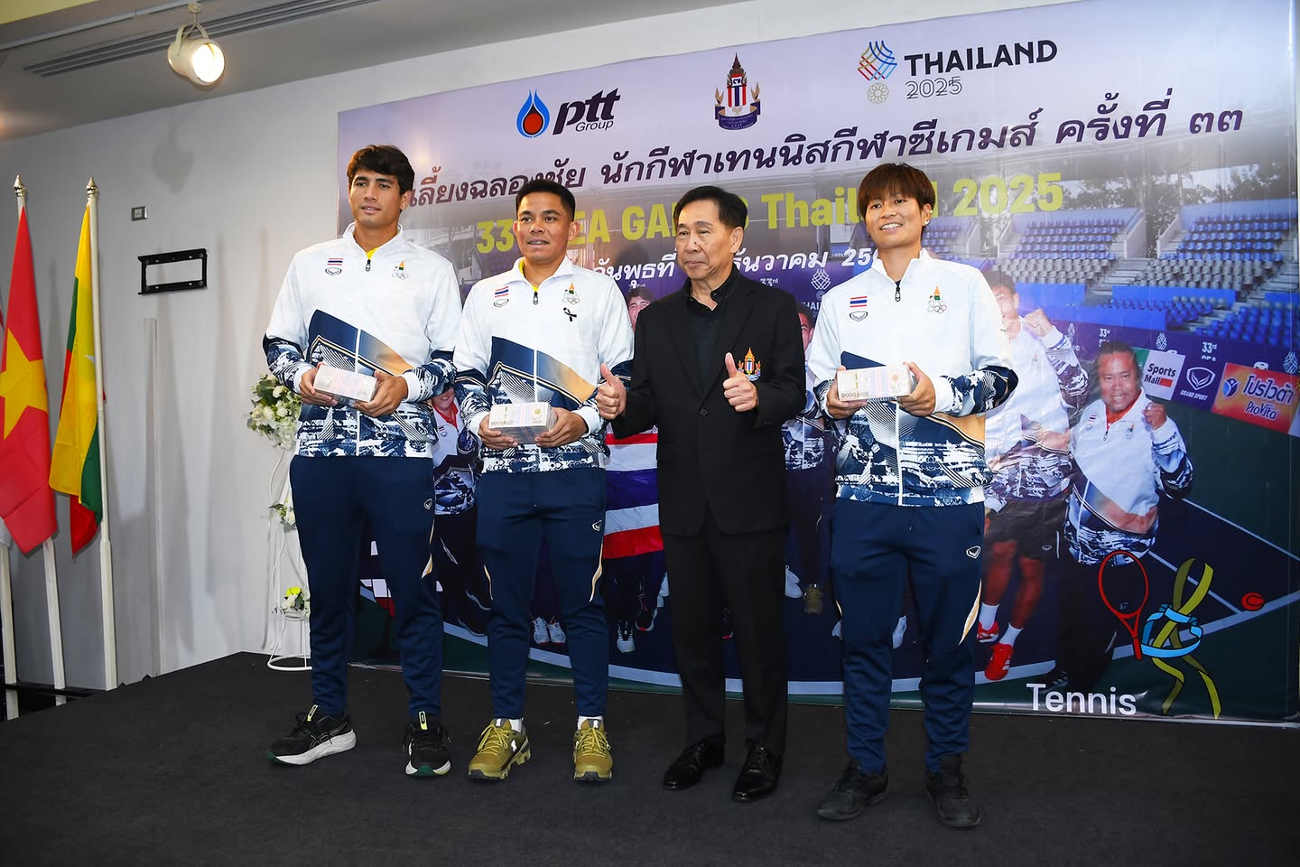 แจกแล้ว! "บิ๊กสุชัย" ตบรางวัลซีเกมส์ 3 ล้านหวังเทนนิสไทยได้เหรียญเอเชี่ยนเกมส์ที่ญี่ปุ่น