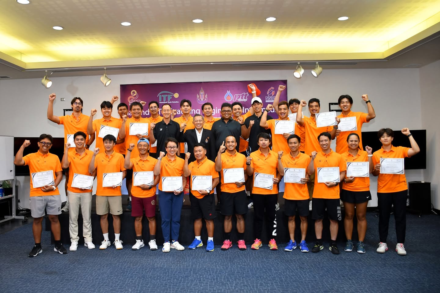 ปิดฉากอบรมโค้ชเทนนิส ไอทีเอฟ เลเวล 1